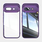 For Google Pixel 9a Acrylic Hybrid TPU Armor Shockproof Phone Case(Purple) - 2