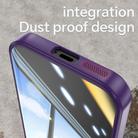 For Google Pixel 9a Acrylic Hybrid TPU Armor Shockproof Phone Case(Purple) - 3