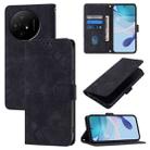 For TCL 50 XL 5G Skin Feel Embossed Leather Phone Case(Black) - 1