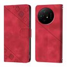 For TCL 50 XL 5G Skin Feel Embossed Leather Phone Case(Red) - 2