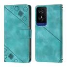 For TCL 50 5G Skin Feel Embossed Leather Phone Case(Green) - 2