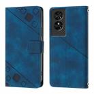 For TCL 50 SE Skin Feel Embossed Leather Phone Case(Blue) - 2