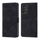 For TCL 40 SE Skin Feel Embossed Leather Phone Case(Black) - 2