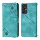 For TCL 40 SE Skin Feel Embossed Leather Phone Case(Green) - 2