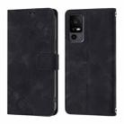 For TCL 40 R 5G Skin Feel Embossed Leather Phone Case(Black) - 2
