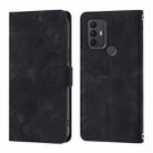 For TCL 305 / 306 / 30 SE-AL02 Skin Feel Embossed Leather Phone Case(Black) - 2