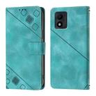 For TCL 303 Skin Feel Embossed Leather Phone Case(Green) - 2