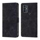 For TCL 30 SE Skin Feel Embossed Leather Phone Case(Black) - 2