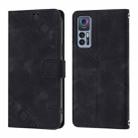 For TCL 30+ Skin Feel Embossed Leather Phone Case(Black) - 2