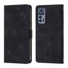 For TCL 30 4G Skin Feel Embossed Leather Phone Case(Black) - 2