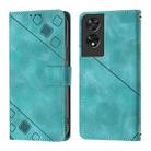 For TCL 505 Skin Feel Embossed Leather Phone Case(Green) - 2