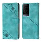 For TCL 50 XE Skin Feel Embossed Leather Phone Case(Green) - 2