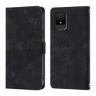 For TCL 502 Skin Feel Embossed Leather Phone Case(Black) - 2