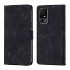 For TCL 50 LE 5G Skin Feel Embossed Leather Phone Case(Black) - 3