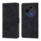 For TCL 60 NxtPaper Skin Feel Embossed Leather Phone Case(Black) - 2