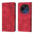 For TCL 60 NxtPaper Skin Feel Embossed Leather Phone Case(Red) - 2