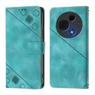 For TCL 60 NxtPaper Skin Feel Embossed Leather Phone Case(Green) - 2