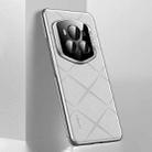 For Honor Magic6 RSR Porsche Design Plain Leather PC Phone Case(White) - 1