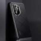 For Honor 300 Ultra Plain Leather PC Phone Case(Black) - 1