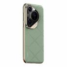 For Huawei Pura 70 Pro / Pro+ Plain Leather PC Phone Case(Green) - 1