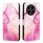 For Tecno Camon 30 5G / 4G PT003 Marble Pattern Flip Leather Phone Case(Pink Purple Gold) - 2