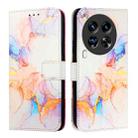 For Tecno Camon 30 Premier 5G PT003 Marble Pattern Flip Leather Phone Case(Galaxy Marble White) - 2