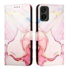 For Tecno Pop 6C / Itel A18 PT003 Marble Pattern Flip Leather Phone Case(Rose Gold) - 2