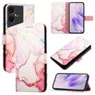 For Tecno Pova Neo 3 PT003 Marble Pattern Flip Leather Phone Case(Rose Gold) - 1