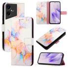 For Tecno Pova Neo 3 PT003 Marble Pattern Flip Leather Phone Case(Galaxy Marble White) - 1