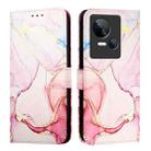 For Tecno Spark 10 5G PT003 Marble Pattern Flip Leather Phone Case(Rose Gold) - 2