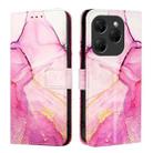 For Tecno Spark 20 Pro PT003 Marble Pattern Flip Leather Phone Case(Pink Purple Gold) - 2