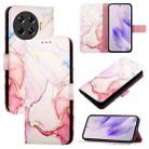 For Tecno Spark 20 Pro+ PT003 Marble Pattern Flip Leather Phone Case(Rose Gold) - 1