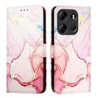 For Tecno Spark Go 2023 PT003 Marble Pattern Flip Leather Phone Case(Rose Gold) - 2