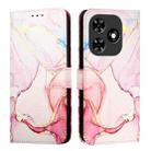 For Tecno Spark Go 2024 / Spark 20C PT003 Marble Pattern Flip Leather Phone Case(Rose Gold) - 2