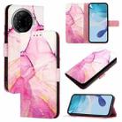 For Tecno Camon 30 Pro 5G PT003 Marble Pattern Flip Leather Phone Case(Pink Purple Gold) - 1