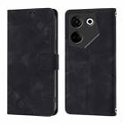 For Tecno Camon 20 / 20 Pro 4G Skin Feel Embossed Leather Phone Case(Black) - 2