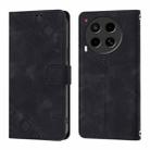 For Tecno Camon 30 4G / 5G Skin Feel Embossed Leather Phone Case(Black) - 2