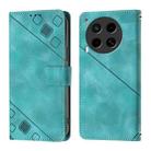 For Tecno Camon 30 4G / 5G Skin Feel Embossed Leather Phone Case(Green) - 2