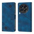 For Tecno Camon 30 Premier 5G Skin Feel Embossed Leather Phone Case(Blue) - 2