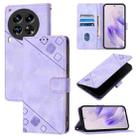 For Tecno Camon 30 Premier 5G Skin Feel Embossed Leather Phone Case(Light Purple) - 1