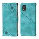 For Tecno Pop 5c Skin Feel Embossed Leather Phone Case(Green) - 2