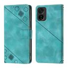 For Tecno Pop 6C Skin Feel Embossed Leather Phone Case(Green) - 2