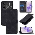 For Tecno Pova 6 Pro Skin Feel Embossed Leather Phone Case(Black) - 1