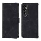 For Tecno Pova Neo 2 Skin Feel Embossed Leather Phone Case(Black) - 2