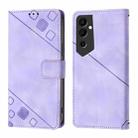 For Tecno Pova Neo 2 Skin Feel Embossed Leather Phone Case(Light Purple) - 2
