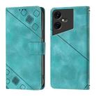 For Tecno Pova Neo 3 Skin Feel Embossed Leather Phone Case(Green) - 2