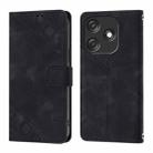 For Tecno Spark 10C Skin Feel Embossed Leather Phone Case(Black) - 2
