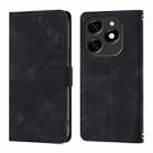 For Tecno Spark 20 Skin Feel Embossed Leather Phone Case(Black) - 2