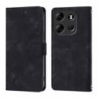 For Tecno Spark Go 2023 / Pop 7 / Pop 7 Pro Skin Feel Embossed Leather Phone Case(Black) - 2