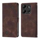 For Tecno Spark Go 2023 / Pop 7 / Pop 7 Pro Skin Feel Embossed Leather Phone Case(Brown) - 2